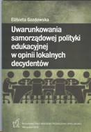 Uwarunkowania samorządowej okładka