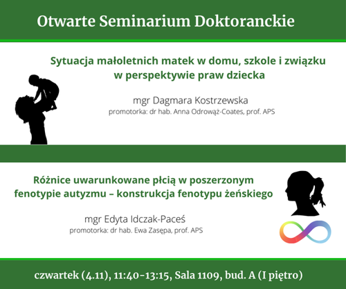 Plakat Seminariów Otwartych w listoapdzie