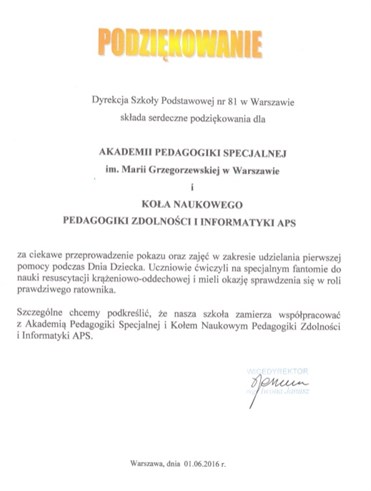 Podziękowanie 2
