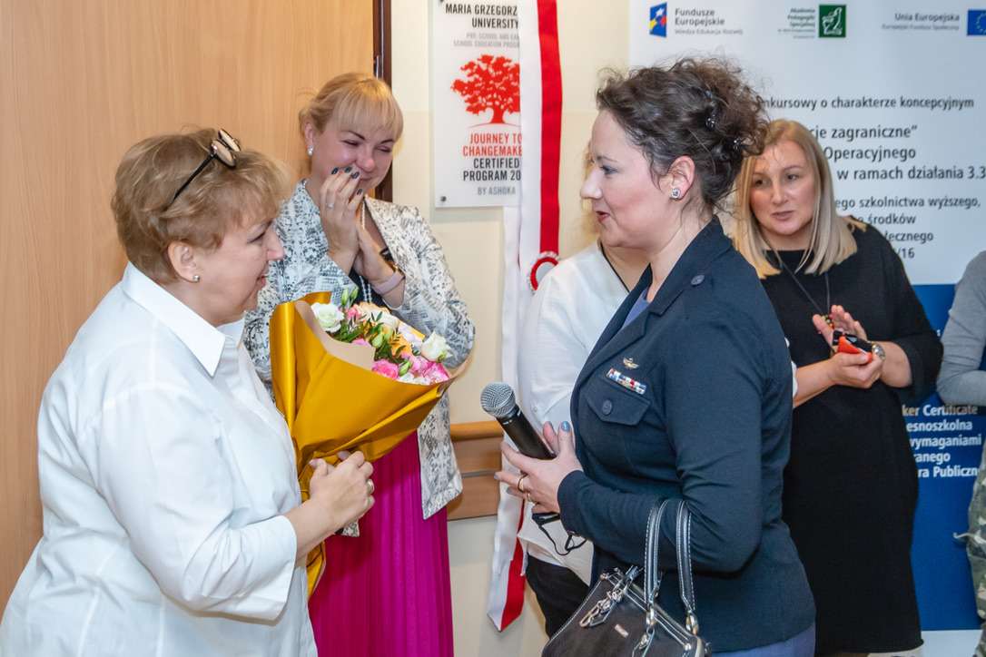 gratulacje od Prorektor prof. A. Odrowąż-Coates