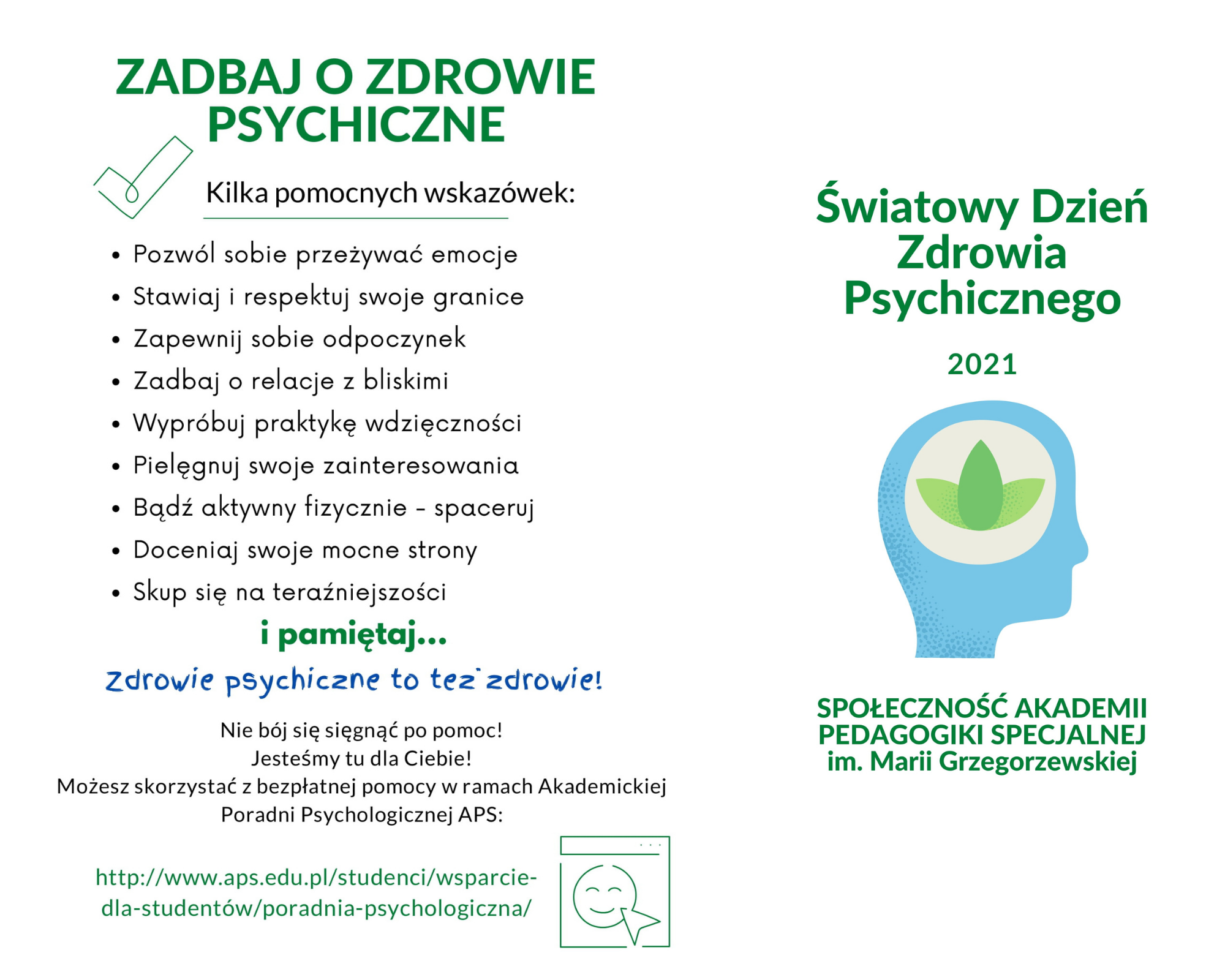 Światowy Dzień zdrowia Psychicznego